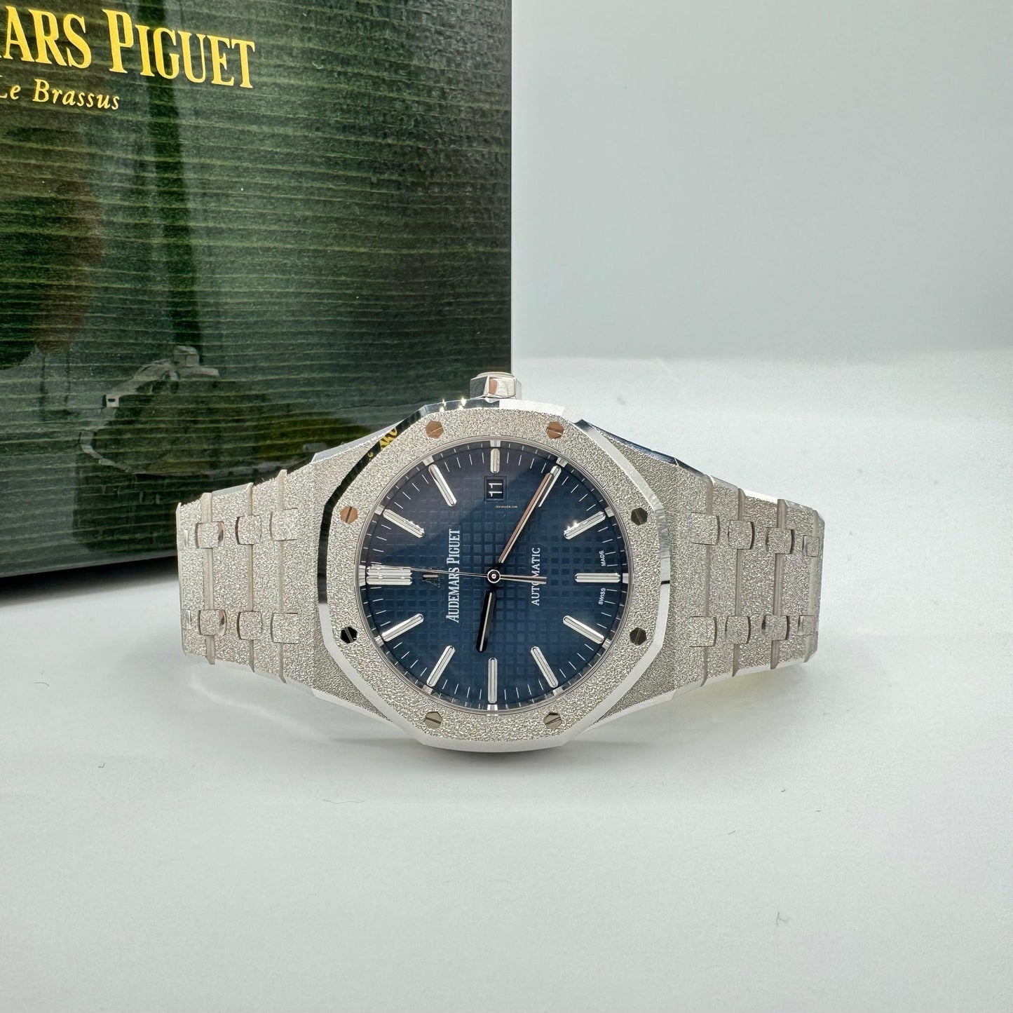 Audemars Piguet Royal Oak Frosted Blue Dial 15410BC.GG.1224BC.01