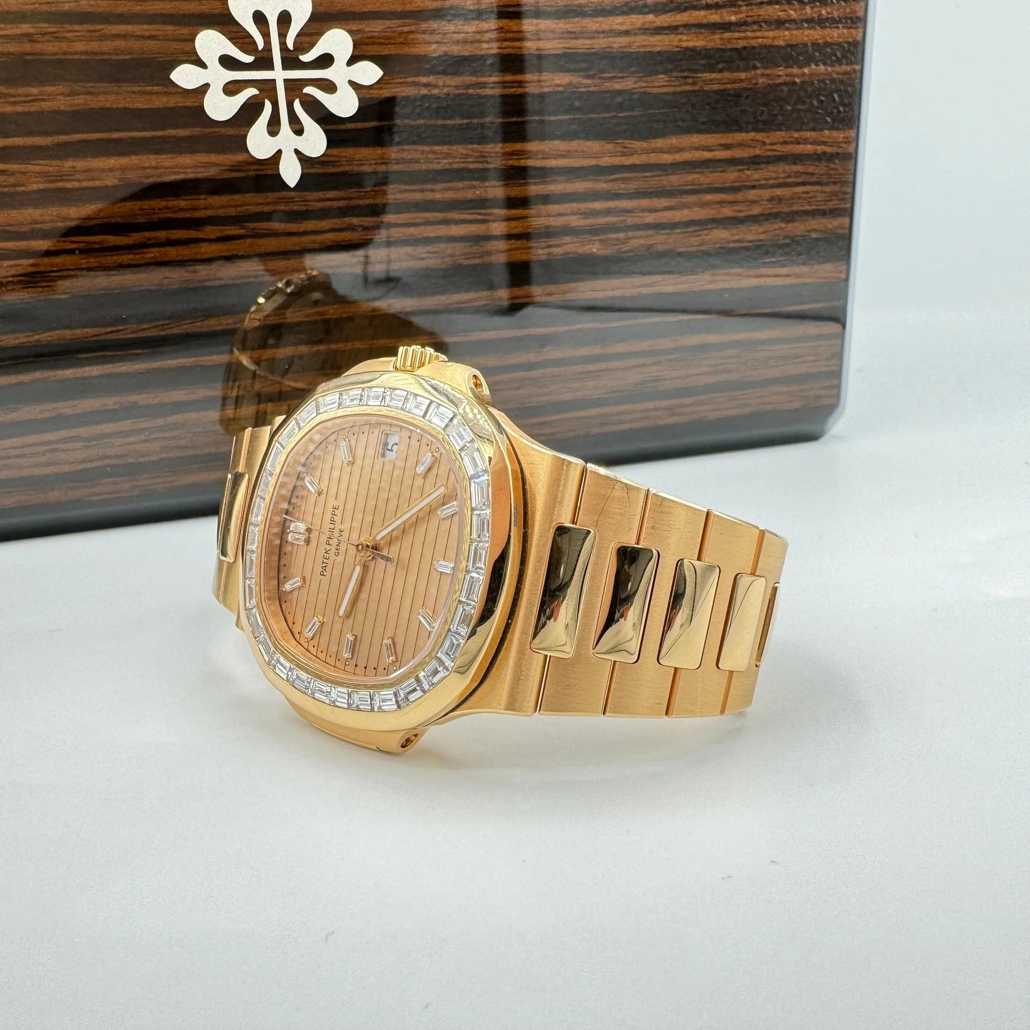 Patek Philippe 5723/1R-001 Limited Edition Asprey Nautilus with Baguette Diamond Dial and Bezel