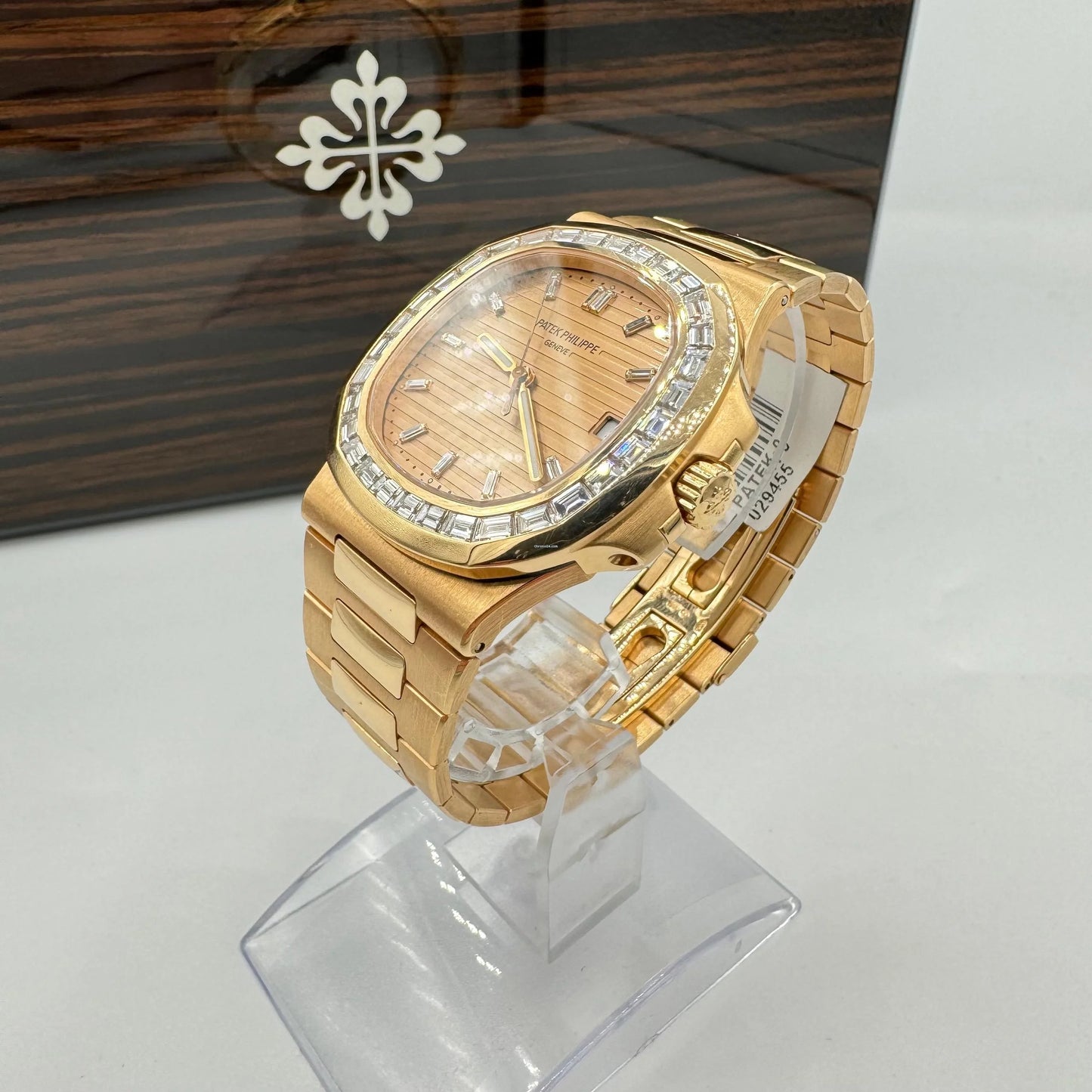 Patek Philippe 5723/1R-001 Limited Edition Asprey Nautilus with Baguette Diamond Dial and Bezel