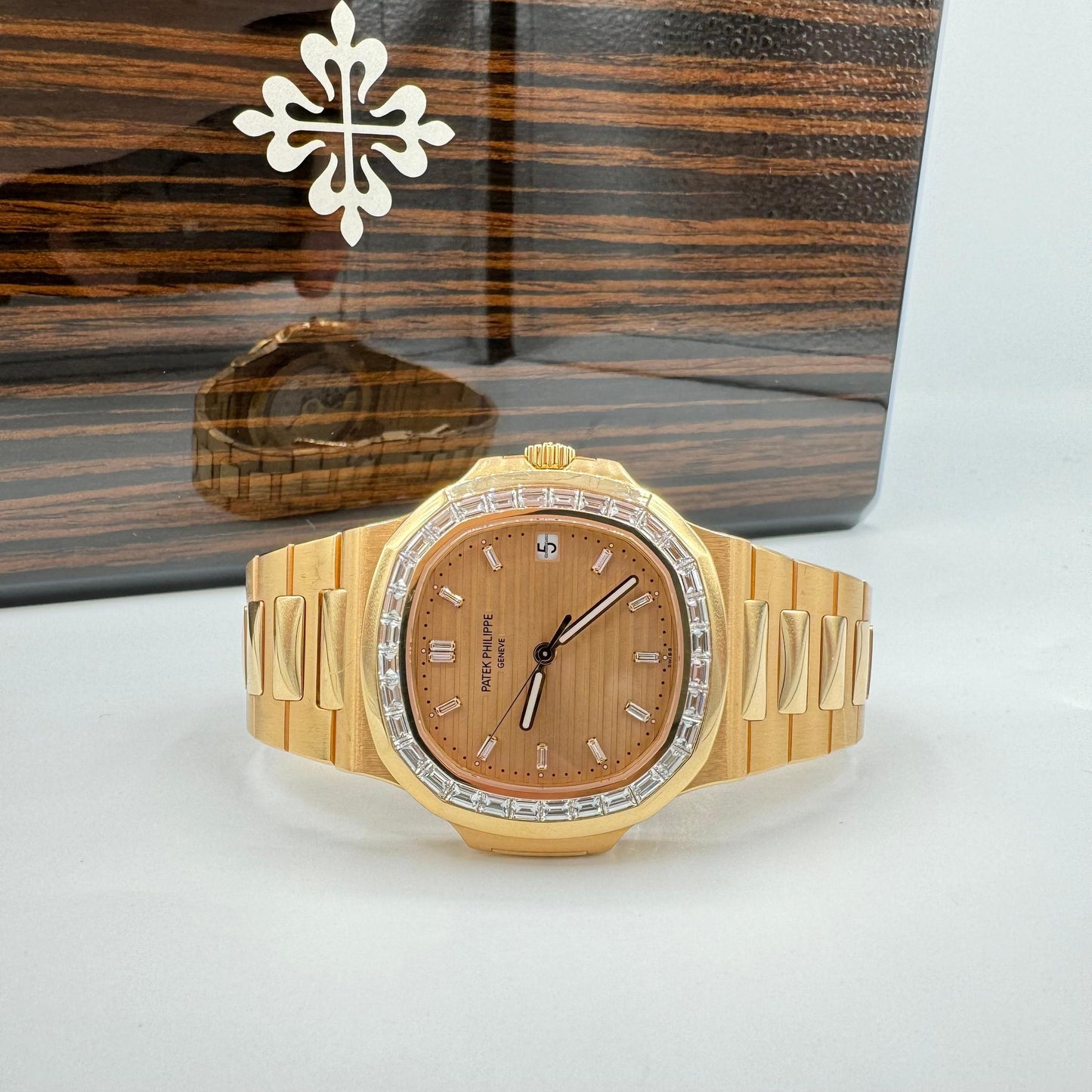 Patek Philippe 5723/1R-001 Limited Edition Asprey Nautilus with Baguette Diamond Dial and Bezel