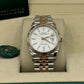 Rolex Everose Rolesor Datejust 36 Watch - Fluted Bezel - White Fluted Motif Index Dial - Jubilee Bracelet - 126231