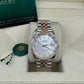 Rolex Everose Rolesor Datejust 36 Watch - Fluted Bezel - White Fluted Motif Index Dial - Jubilee Bracelet - 126231