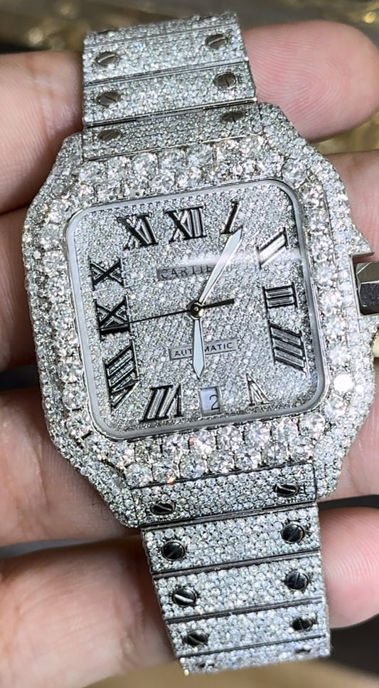 Cartier Santos Iced out 40mm