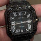 Iced out cartier Santos