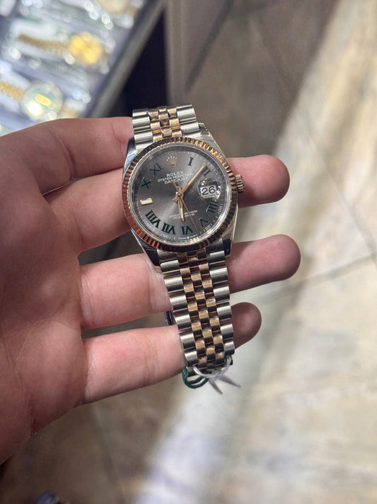 Datejust 41 and 36mm Wimbledon Rose