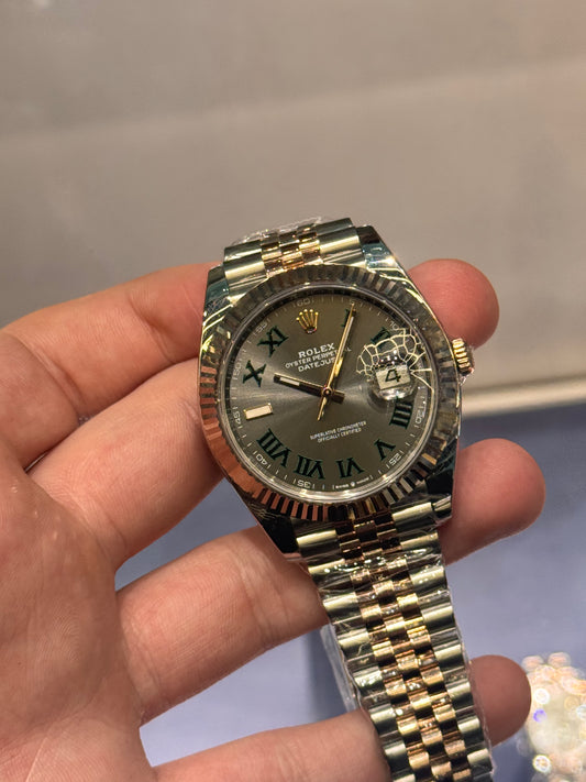 Datejust 41 and 36mm Wimbledon Rose