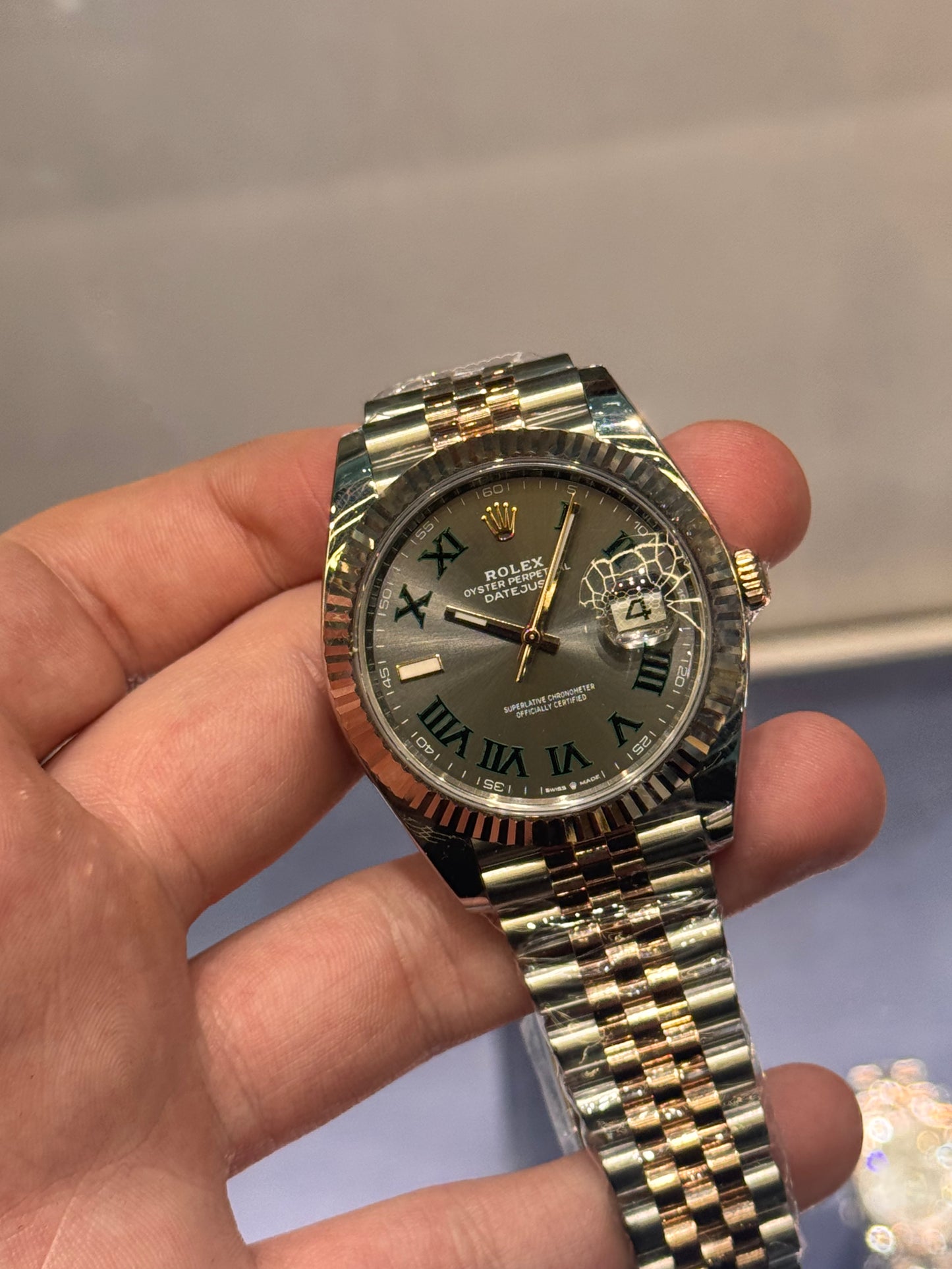 Datejust 41 and 36mm Wimbledon Rose