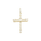 2.0 14k Diamond Baguette Cross With 1.63 Carats Of Diamonds #18125