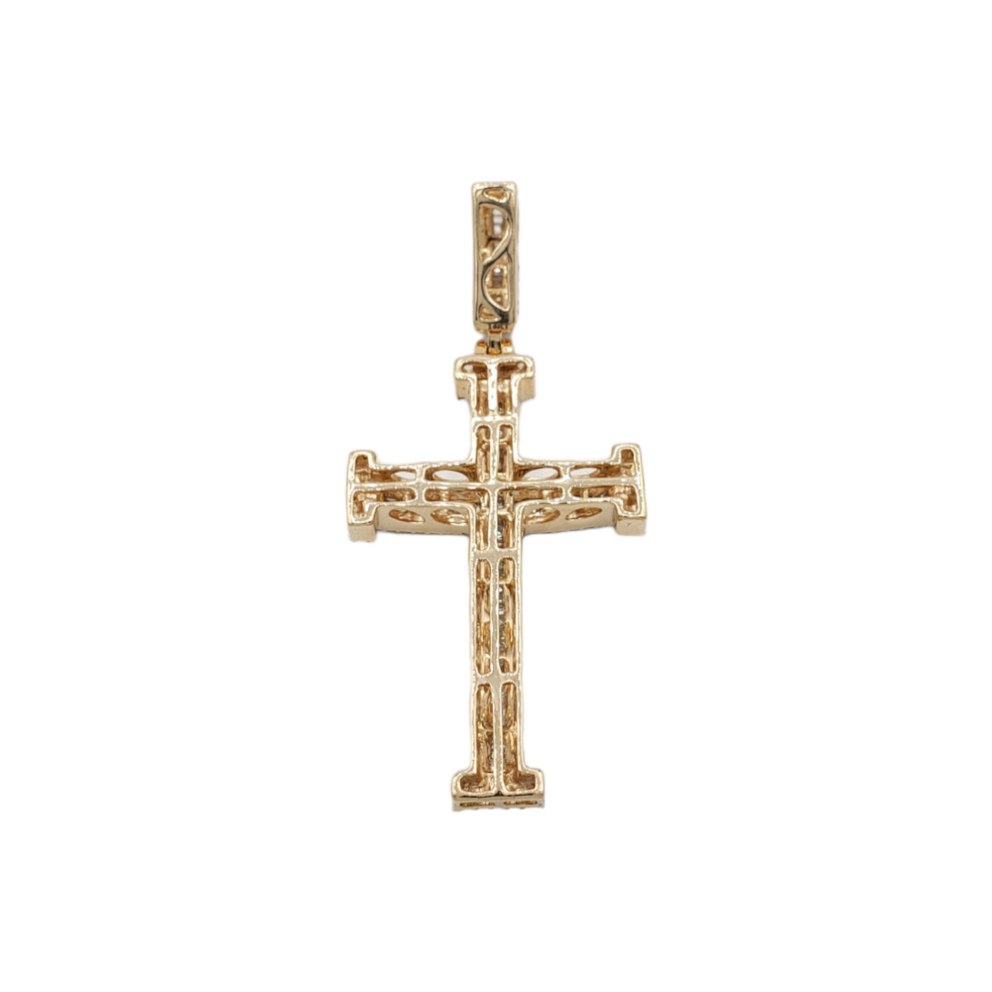 2.0 14k Diamond Cross With 1.31 Carats Of Diamonds #24047