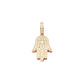 14k Eye Diamond Hamsa With 0.84 Carats Of Diamonds #13878