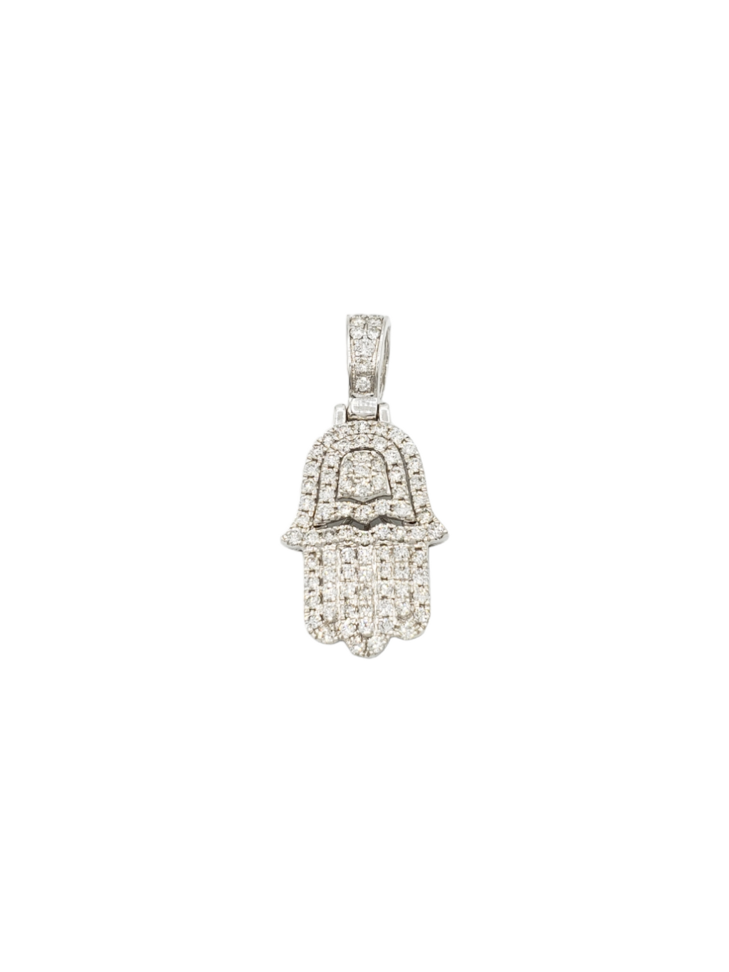 14k 3D Diamond Hamsa With 1.25 Carats Of Diamonds #9164