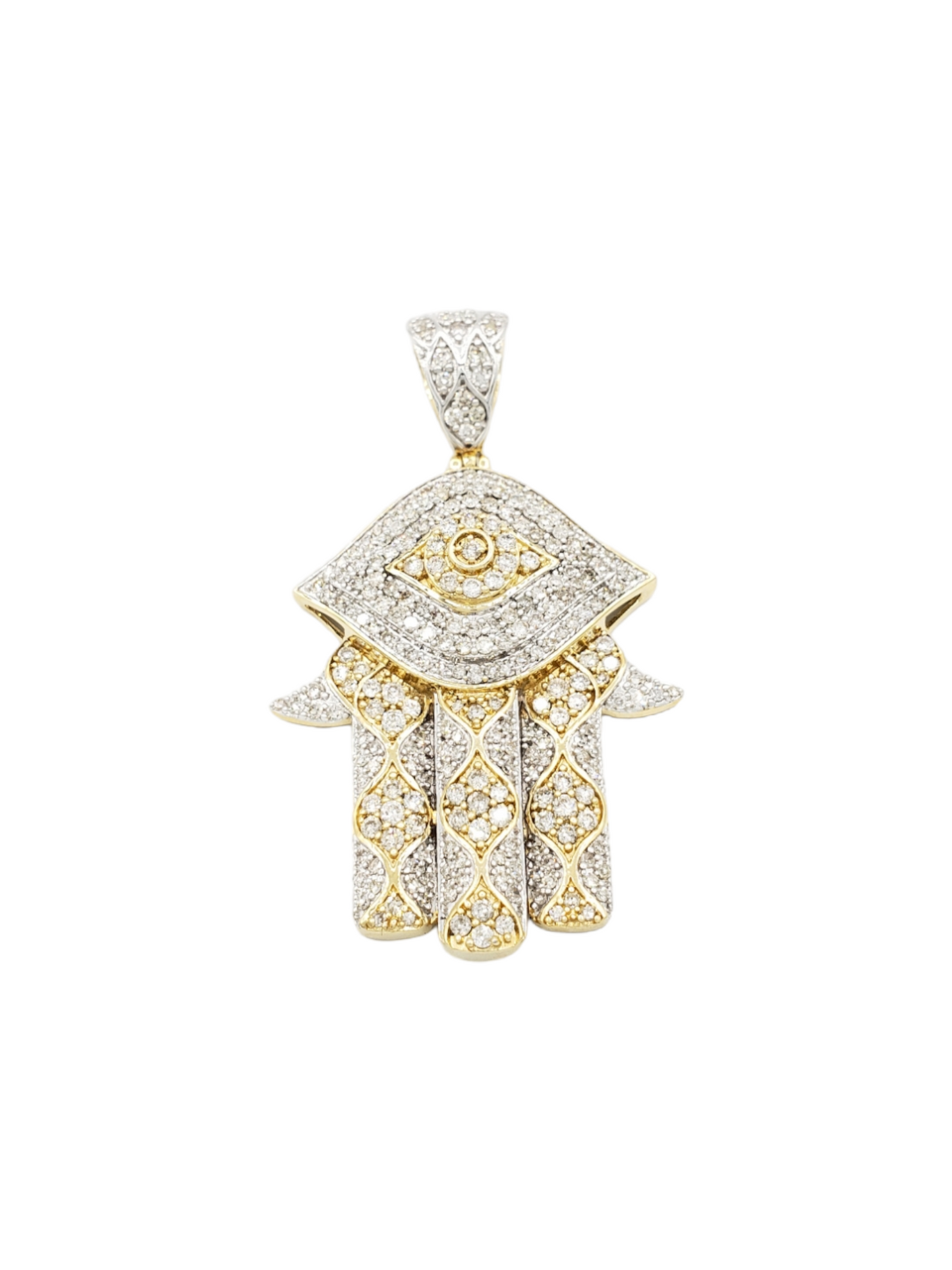 14k Diamond Hamsa With 2.30 Carats Of Diamonds #22802