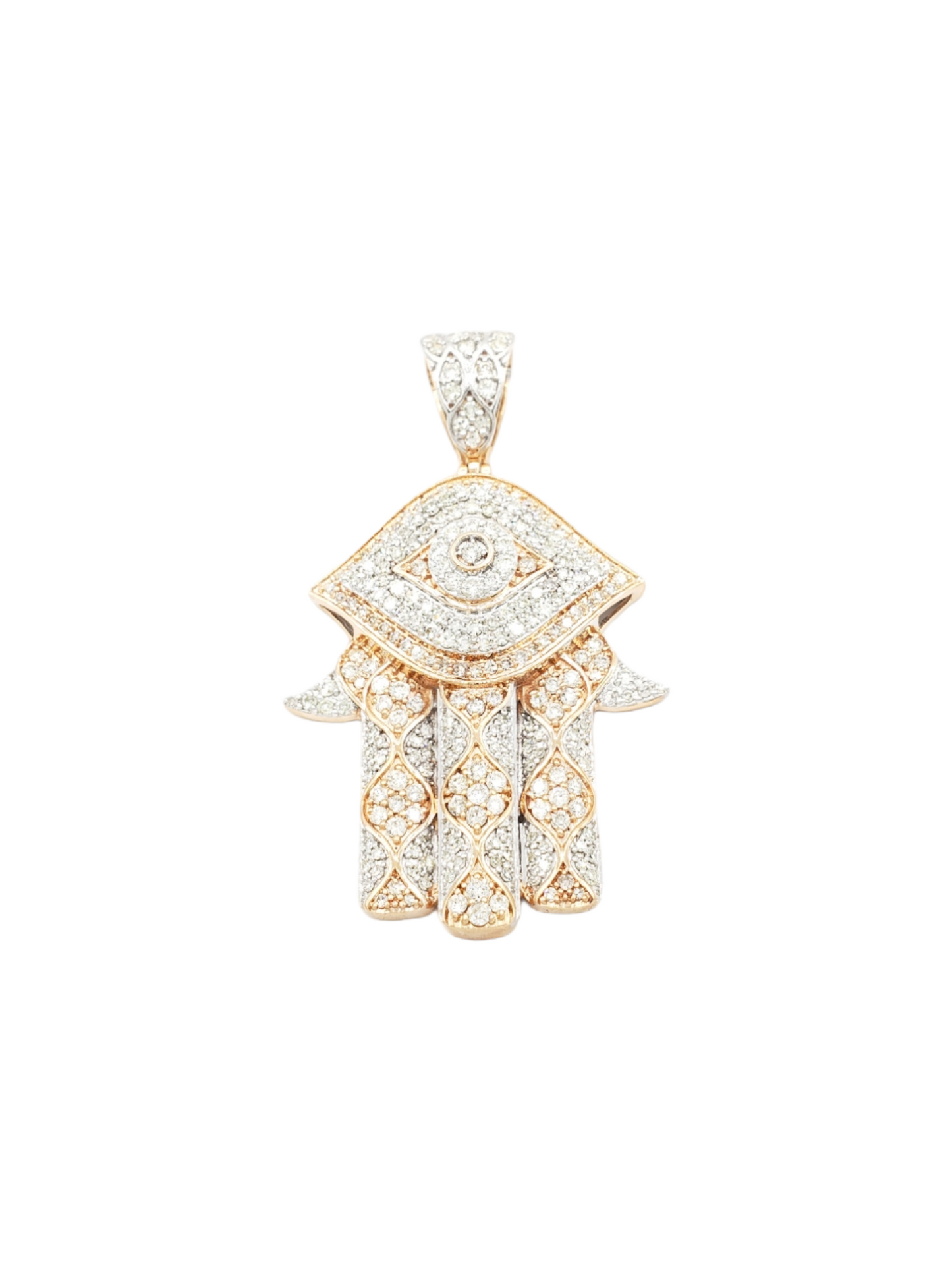 14k Diamond Hamsa With 2.30 Carats Of Diamonds #22802