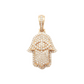 14k Eye Diamond Hamsa With 1.91 Carats Of Diamonds #10864