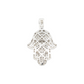 14k Eye Hole Diamond Hamsa With 2.48 Carats Of Diamonds #13882