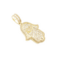 14k Eye Baguette Diamond Hamsa With 2.34 Carats Of Diamonds #24334