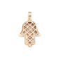 14k Baguette Diamond Hamsa With 2.44 Carats Of Diamonds #24218