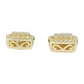 14k Gold Baguette Diamond Earrings #25526