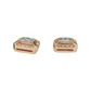 14k Gold Baguette Diamond Earrings #26559