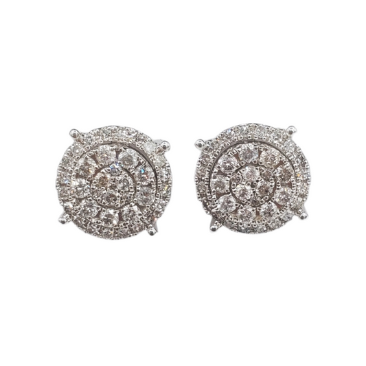 14k Gold Diamond Earrings #7815
