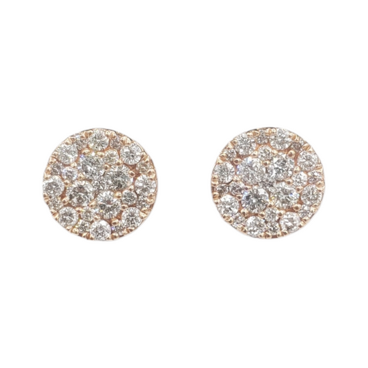 14k Gold Diamond Earrings #21754