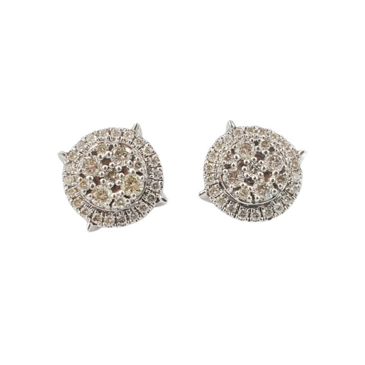 14k Gold Diamond Earrings #23932