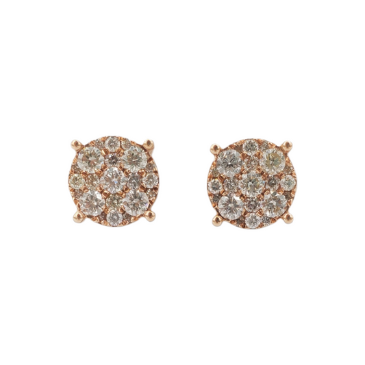 14k Gold Diamond Earrings #17017