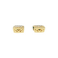 14k Gold Baguette Diamond Square Earrings #25548