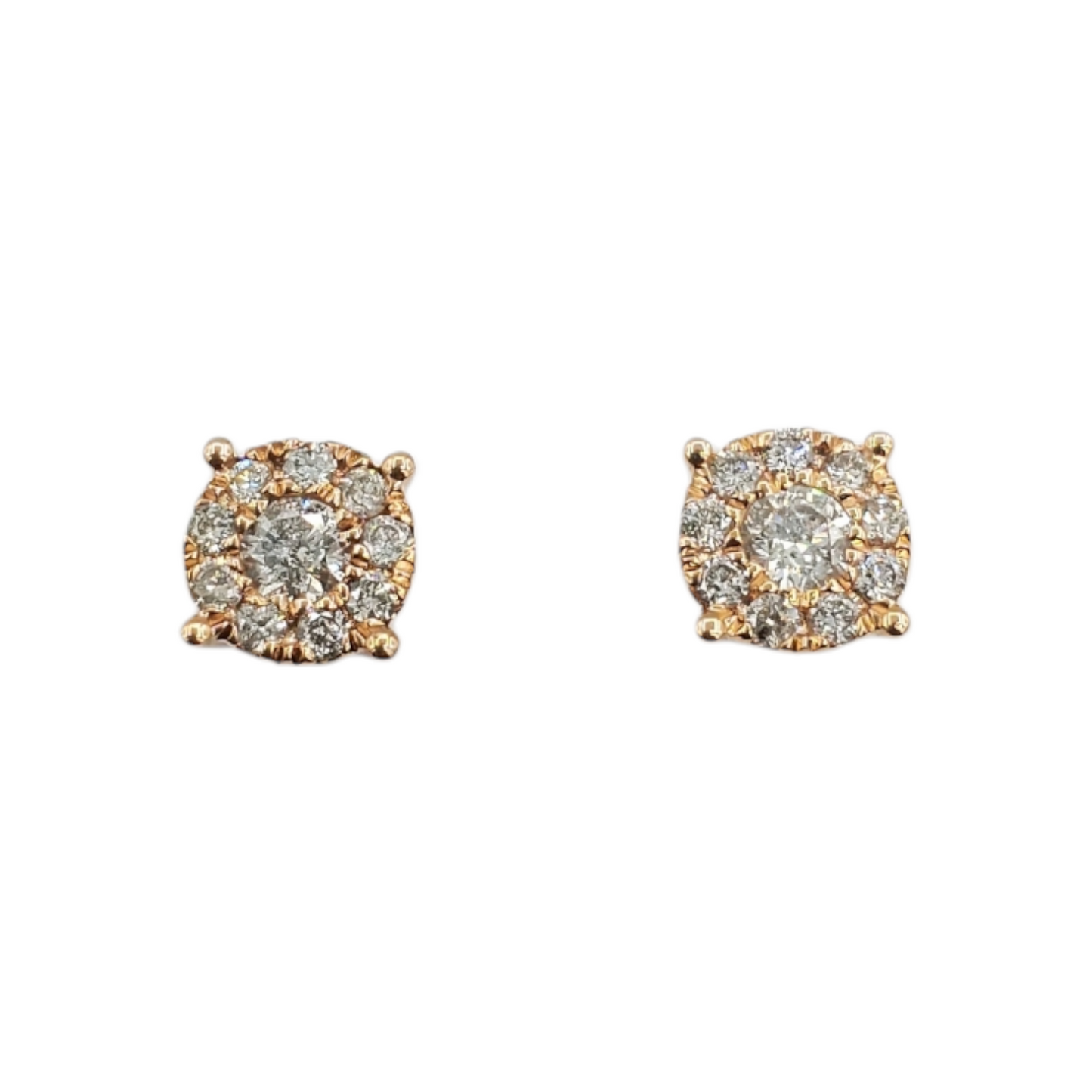 14k Gold Diamond Earrings #10331