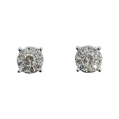 14k Gold Diamond Earrings #10331