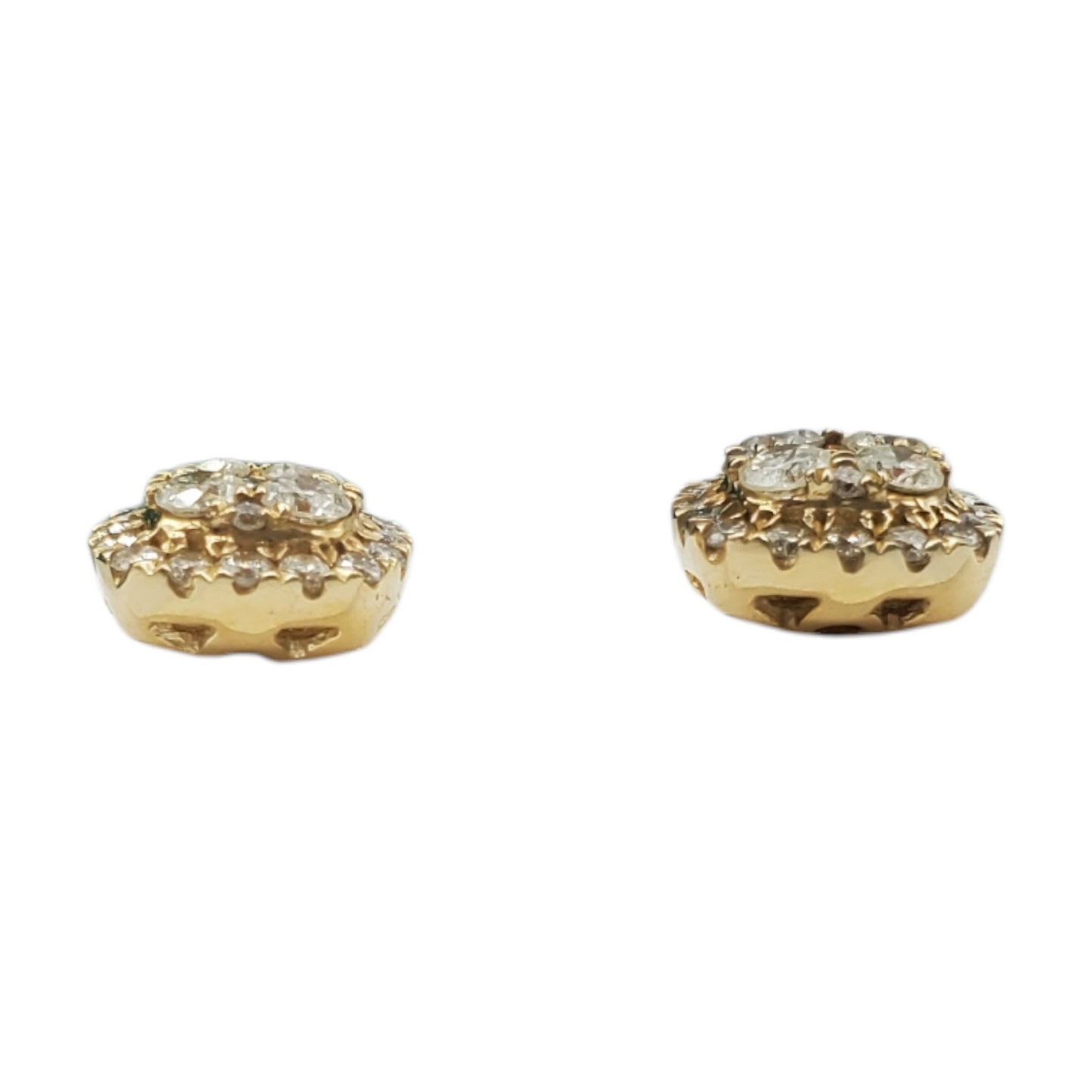 14k Gold Diamond Earrings #10553