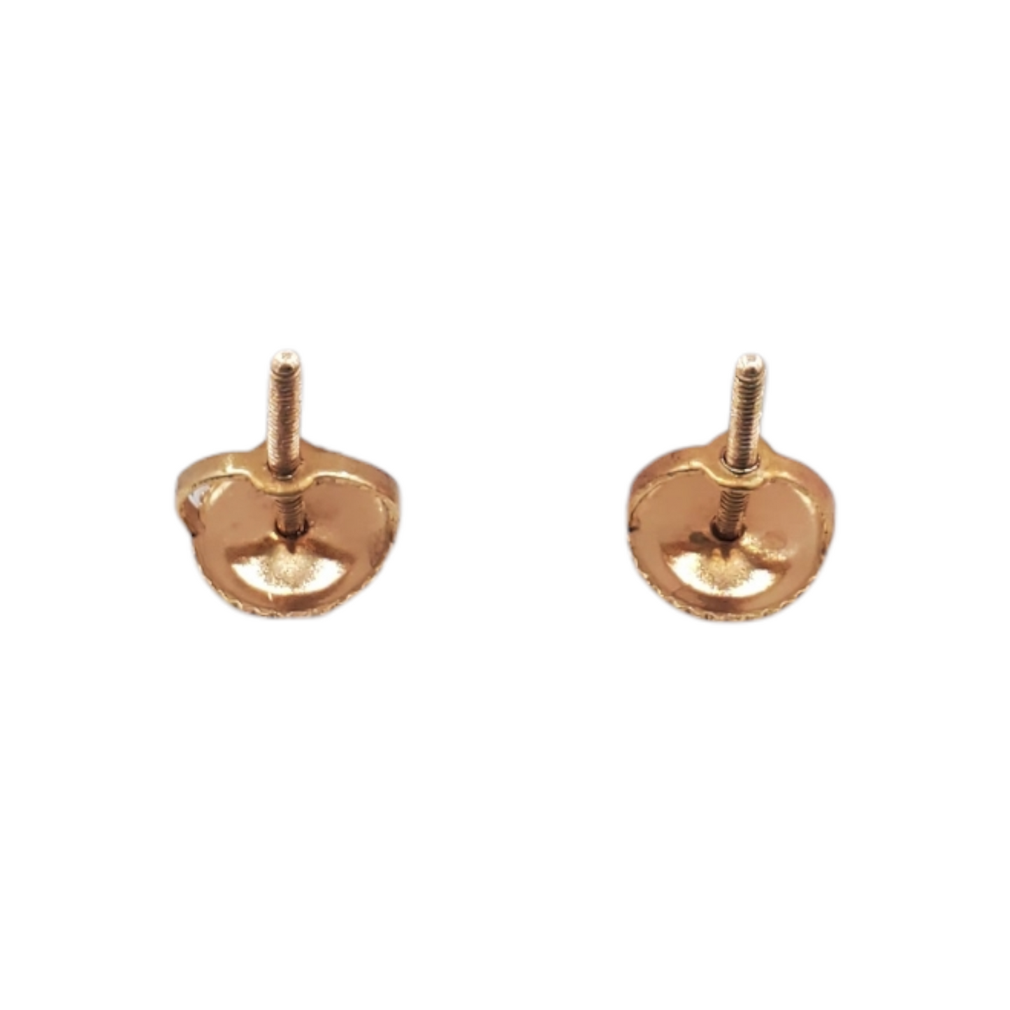 14k Gold Baguette Diamond Heart Earrings #18733