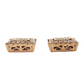 14k Gold Diamond Square Earrings #23136