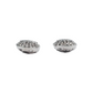 14k Gold Diamond Circle Earrings #25462