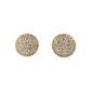 14k Gold Diamond Circle Earrings #25462