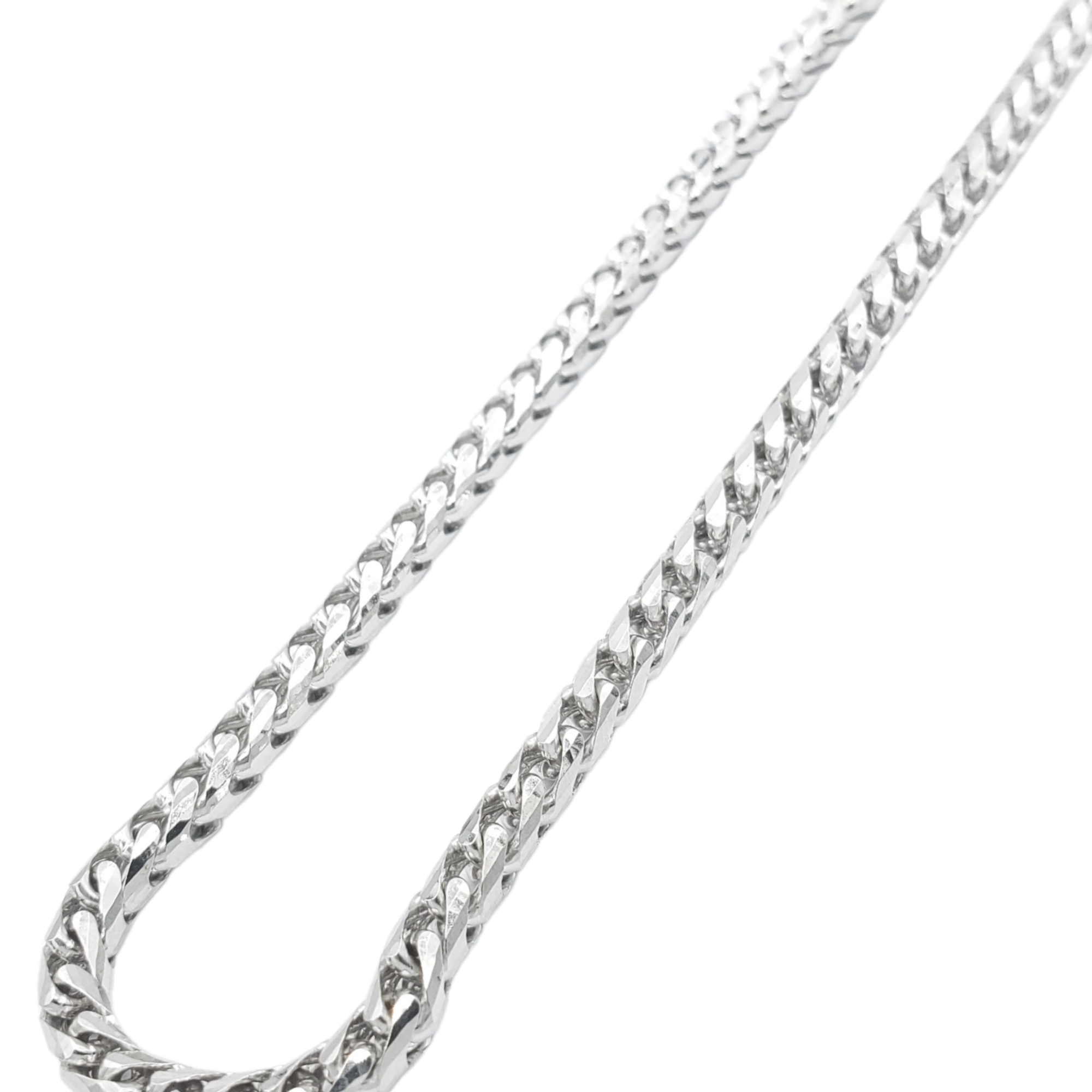 10K Gold- Solid Franco Chain (White Gold) – DonChrono