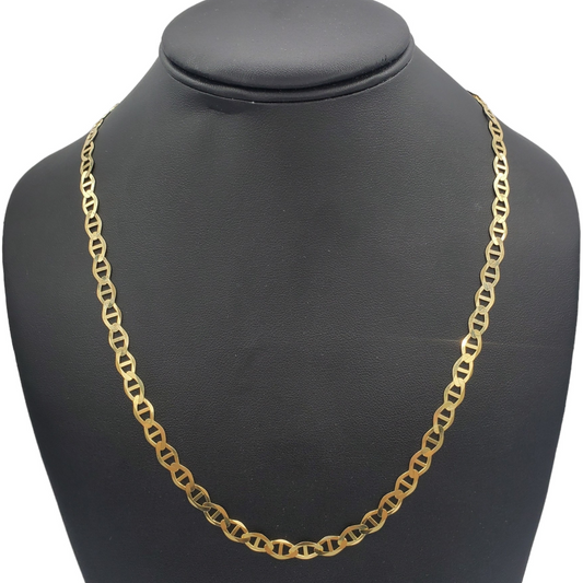 10K Gold- Solid Mariner Chain