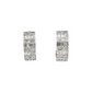 14k Gold Baguette Diamond Huggies Earrings #25906