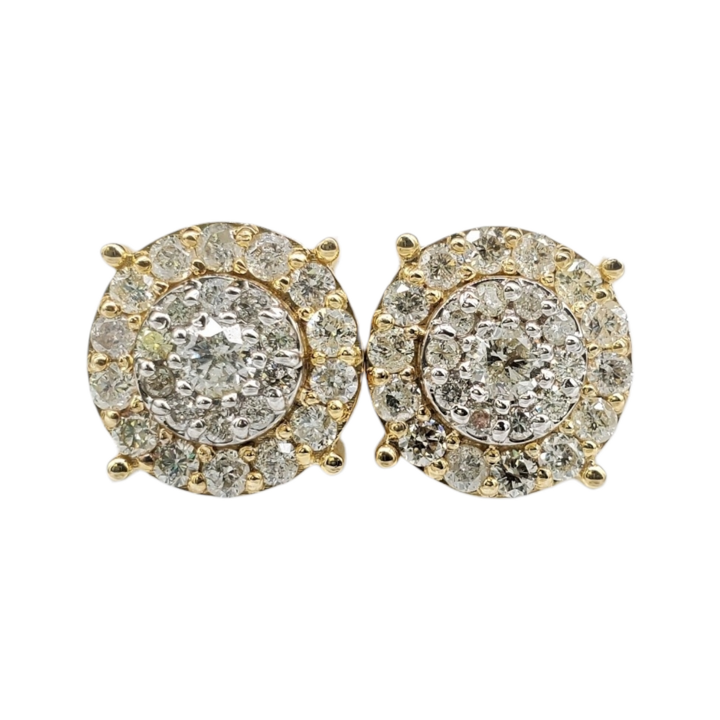 10k Gold Diamond Earrings #20295