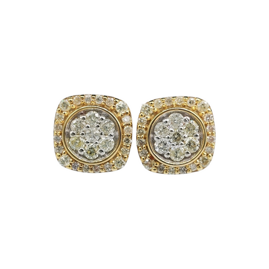 10k Gold Diamond Earrings #20205