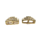 10k Gold Diamond Square Earrings #20606