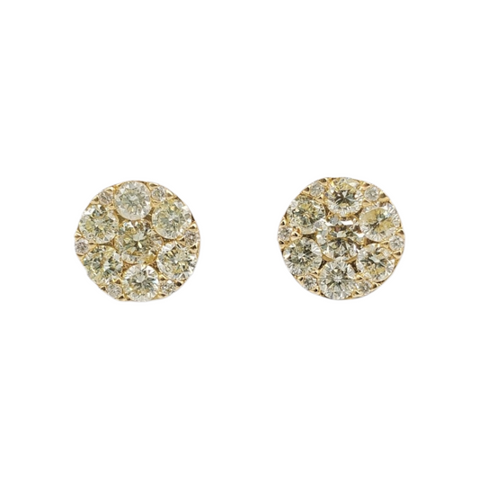 10k Gold Diamond Earrings #15707