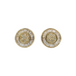 10k Gold Baguette Diamond Circle Earrings #21239