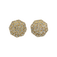 10k Gold Diamond Circle Earrings #20612