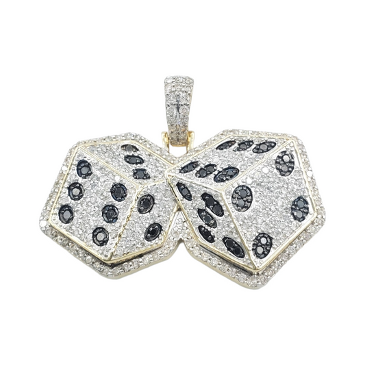 14k Diamond Dice With 1.67 Carats Of Diamonds #22950