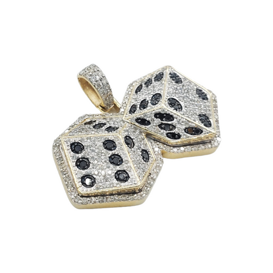 14k Diamond Dice With 1.67 Carats Of Diamonds #22950