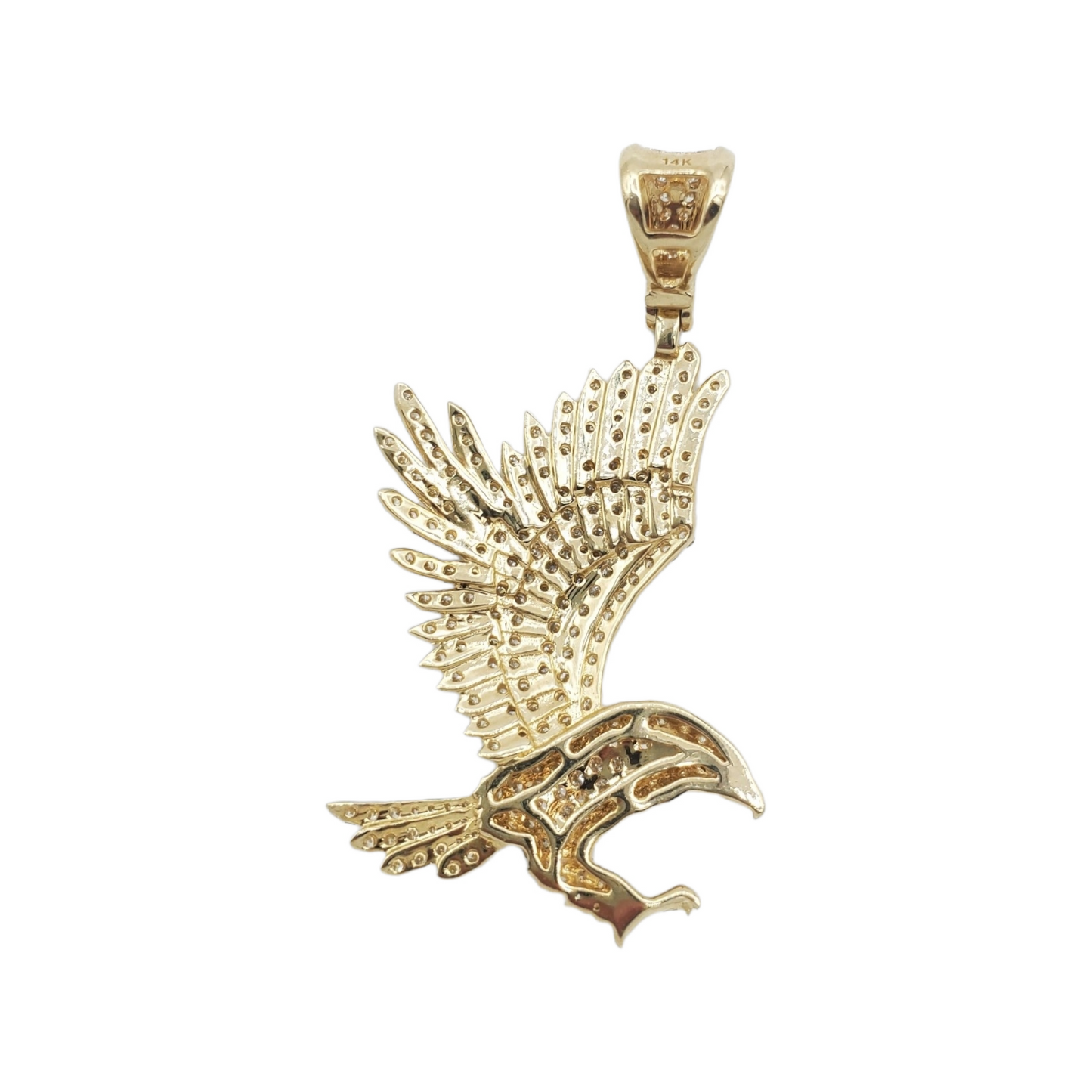 14k Diamond Eagle With 1.75 Carats Of Diamonds #13817