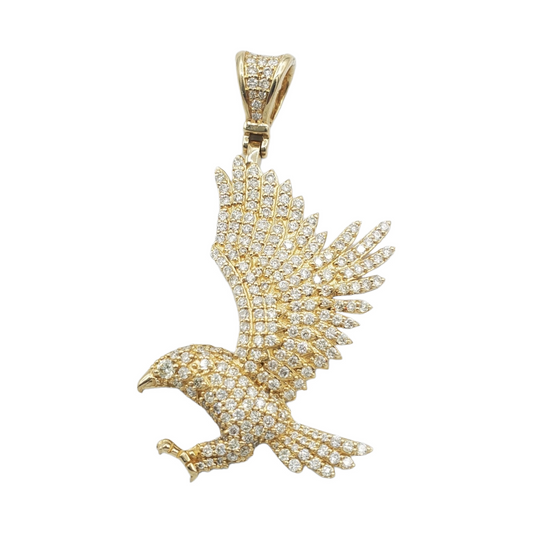 14k Diamond Eagle With 1.75 Carats Of Diamonds #13817