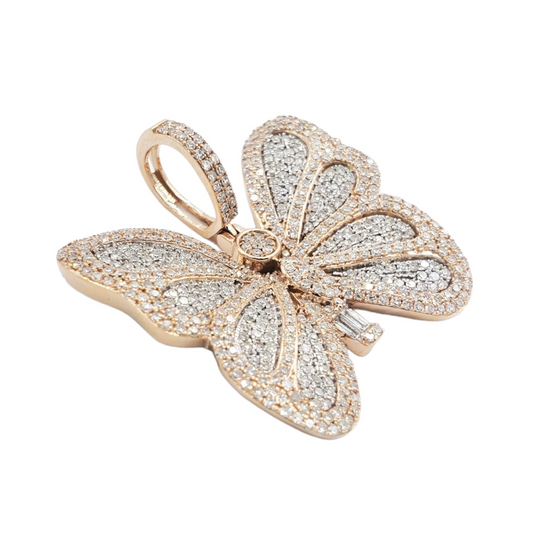 14k Diamond Butterfly With 2.55 Carats Of Diamonds #24070