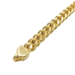 14K Yellow Gold - Hollow Franco Bracelet